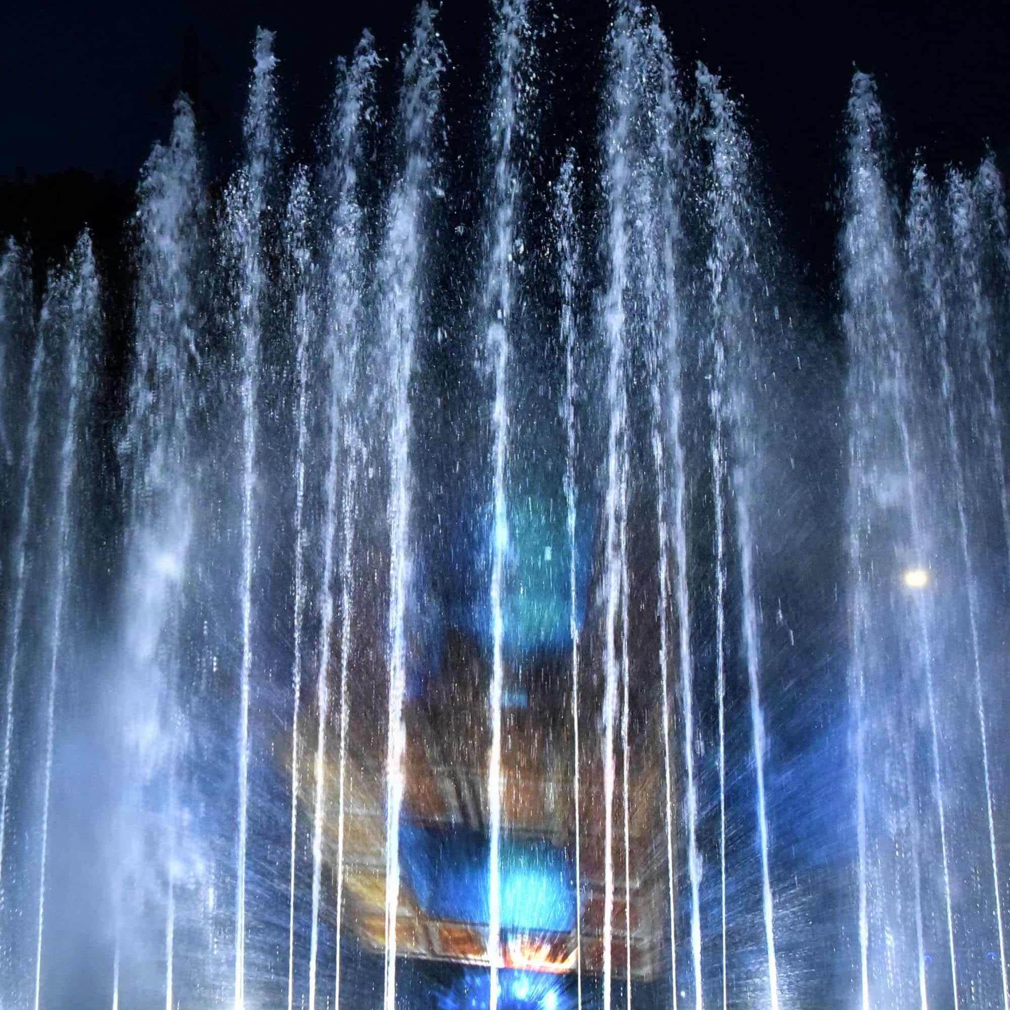 Palco e luci concerto Davide Van De Sfroos